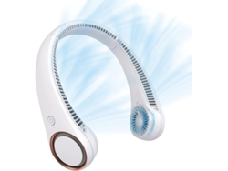 Ventilador Cuello 4000mah Tpe 72 Salidas Aire 360º Blanco