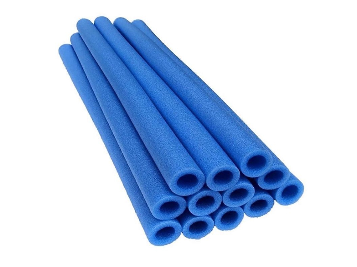 10 Fundas De Espuma Para Postes De Trampolín De 40 Cm, Espuma Protectora, Color Azul.