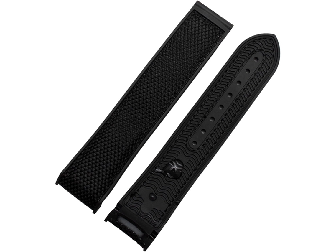 Correa Reloj Caucho Nailon Hombre Cierre Desplegable Accesorio Cadena Silicona