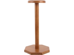 Soporte Estable Madera Natural Cascos Gorras Contornos Curvos 30 Coleccionismo Doméstico Cm Uso