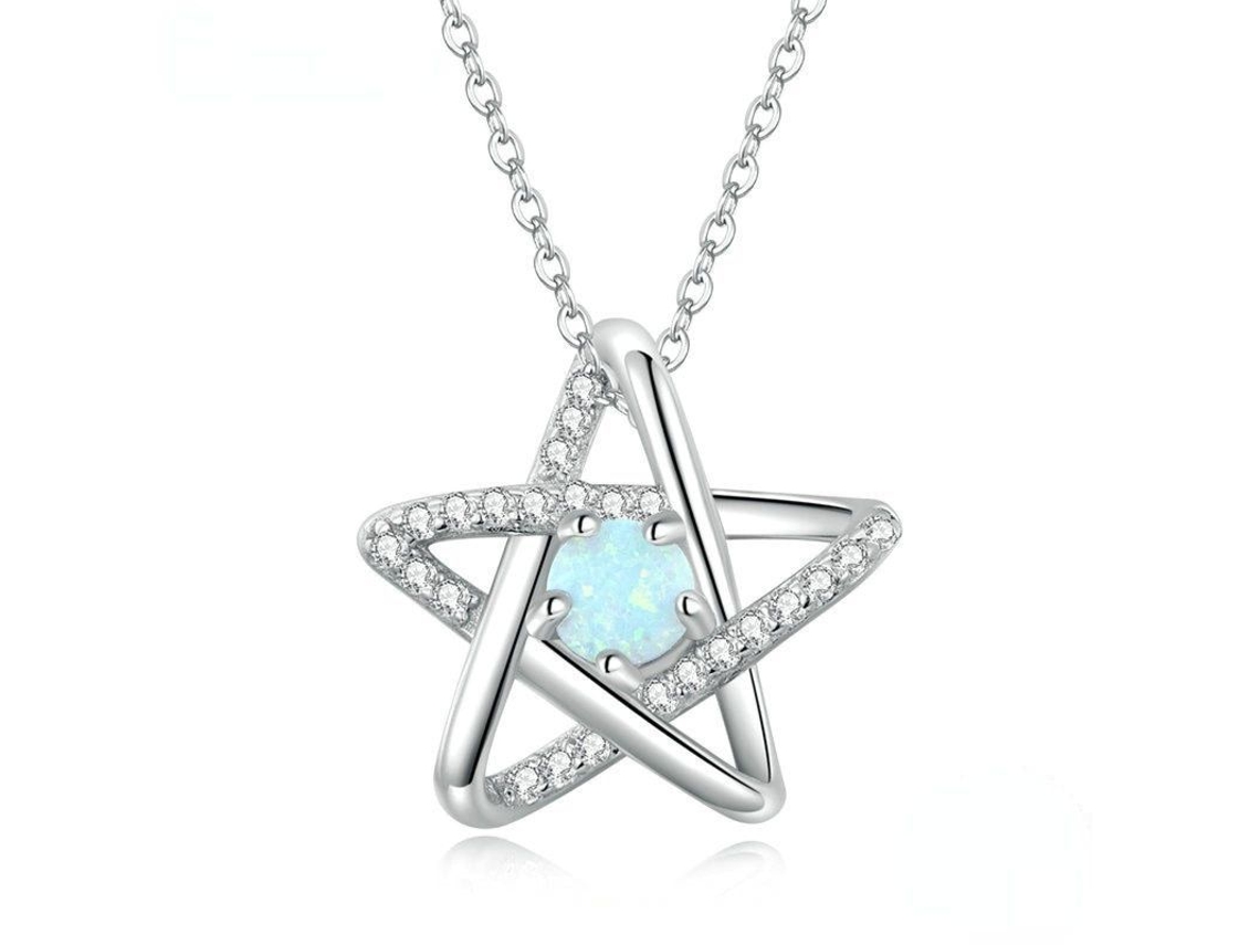 Collares de plata de ley 925 de 2026 con colgante de estrella ajustable, joyería final para mujer.