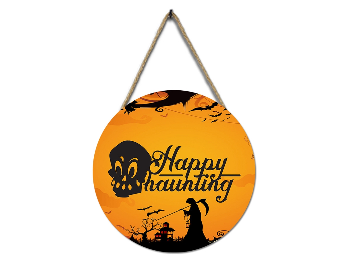 Letrero de madera de bruja de Halloween, decoración de fiesta NEVEANCE
