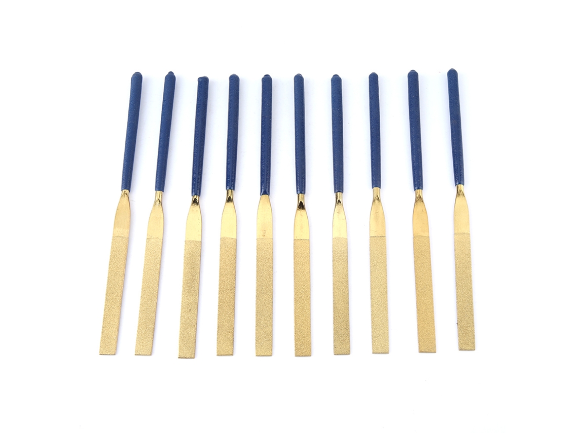 10 Almohadillas De Lijado De Diamante Planas Resistentes Al Desgaste De 5*180 Para Reparación De Joyería.