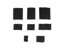 2026velora-150 Piezas de Tubo Termorretráctil 2:1, Negro, 8 Tamaños para Cables y Alambres
