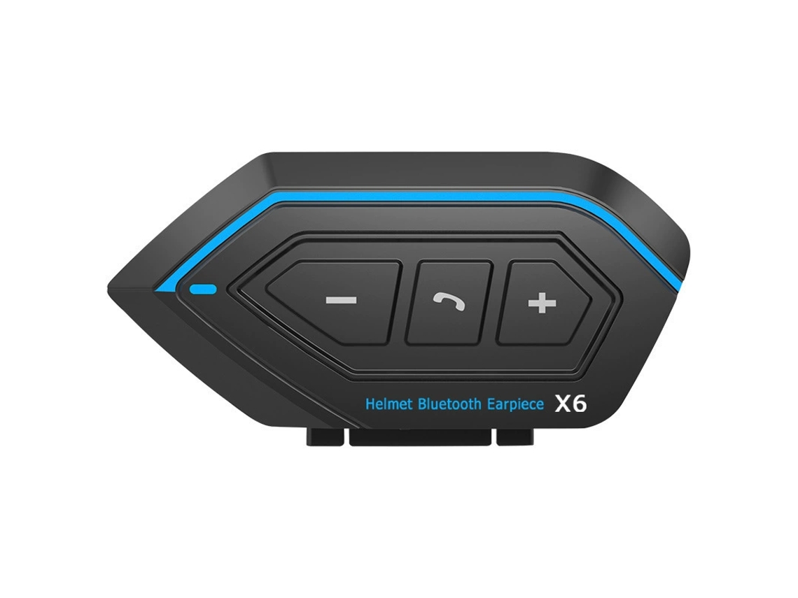 Auriculares Bluetooth 5.0 Para Casco Con Micrófono Rígido, Intercomunicador Impermeable, Emparejamiento Universal, Para Moto Y Esquí (negro)