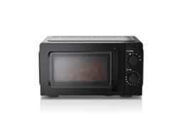 Microondas 20l 700w 6 Niveles Potencia Negro Descongelación Rápida Fácil Limpieza, Negro
