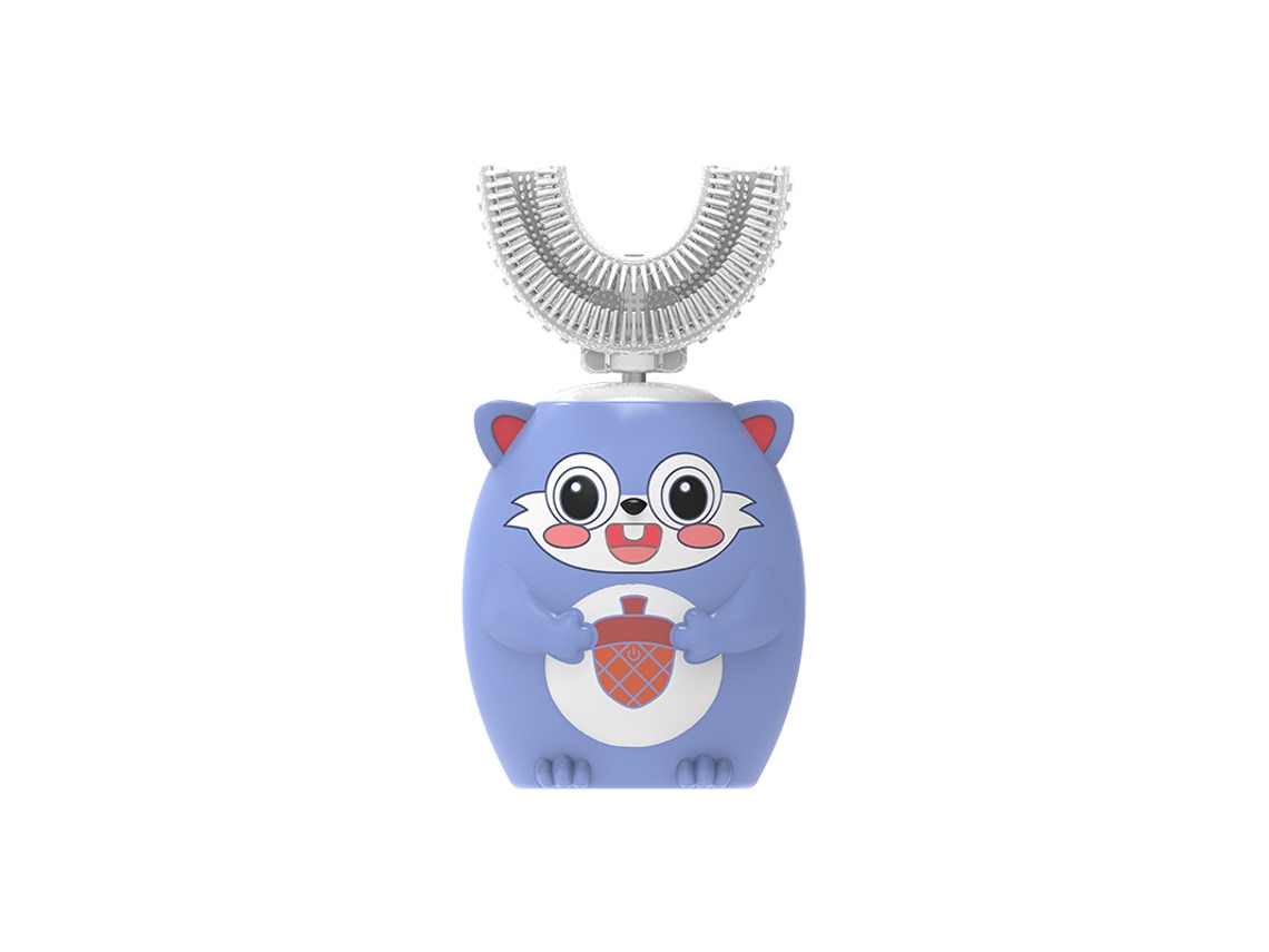 Cepillo De Dientes Eléctrico Para Niños, En Forma De U, 6 Velocidades Ajustables, Para Niños De 2 A 6 Años. Azul Czhhmart