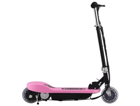 vidaXL Patinete eléctrico rosa 120 W