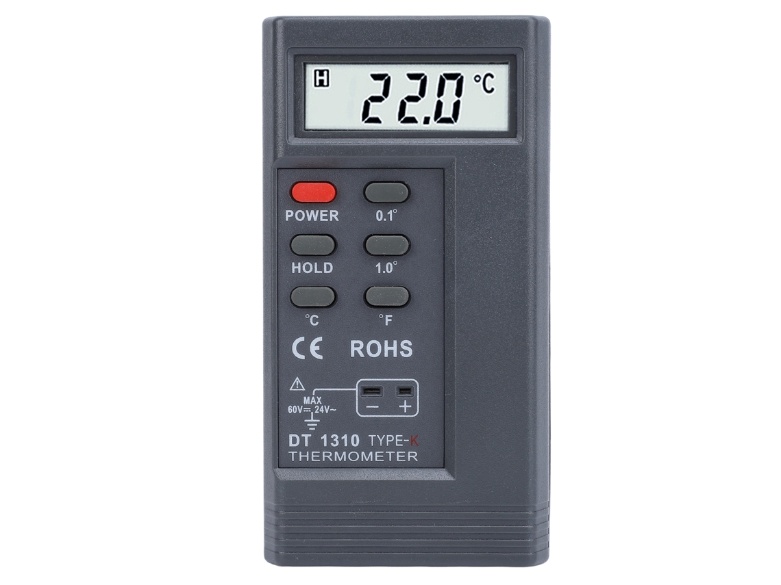 Termómetro Digital Tipo K Con Contacto De Termopar -200℃-1370℃ Para Hvac