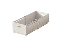 Caja De Almacenamiento Expandible, Rectangular, Con Cajones Apilables, Para Cocina, Mesa Pequeña Blanca