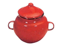 Azucarero esmalte rojo 0,5 l