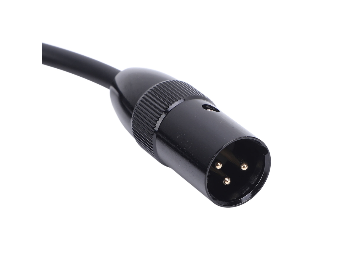 Adaptador Divisor En Y Estéreo De Cable De Audio Xlr Macho De 3 Pines A 2 De 6,35 Mm, 0,5 M