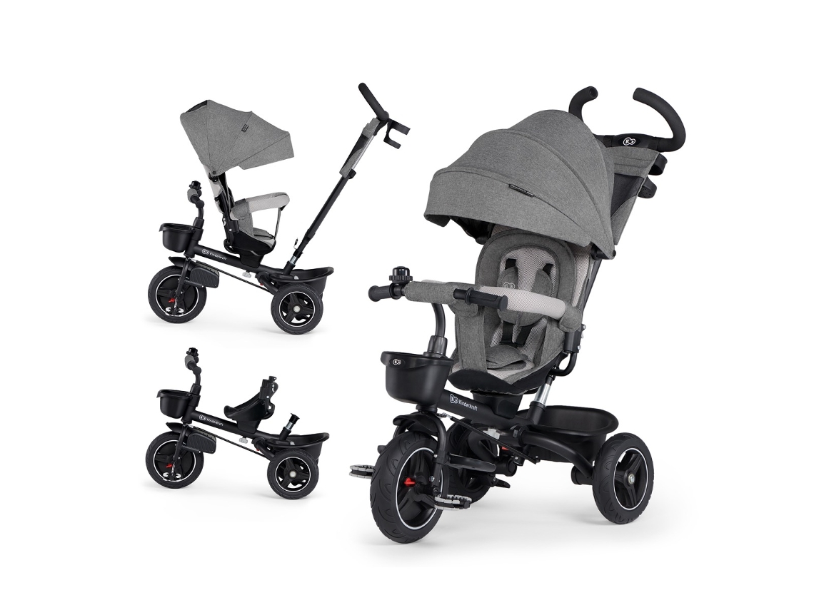 Triciclo KINDERKRAFT Spinstep Platinum Grey (5 en 1)