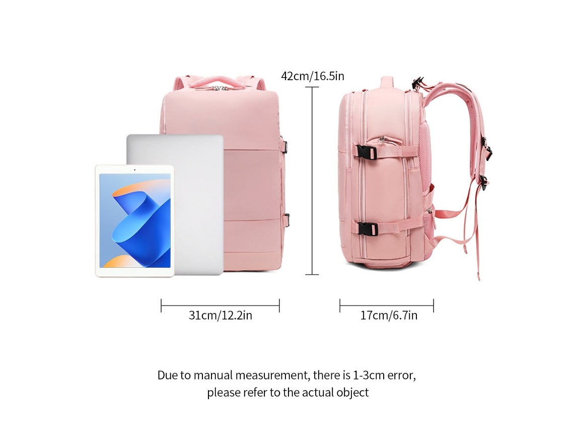 Mochila Multifuncional Impermeable Con Compartimento Para Zapatos, Puerto Usb Y Clasificación Para Uso En Seco/húmedo Para Viajes, Deportes Y Fitness.