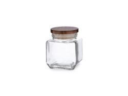 QUID Ébano - Bote de Cocina para Almacenaje 0.5L en Vidrio Borosilicato