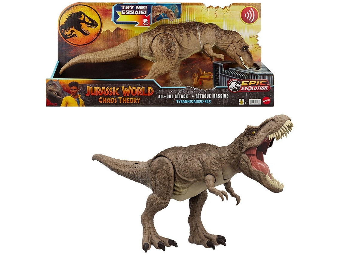 Dinosaurio de Juguete T Rex Ataca JURASSIC WORLD