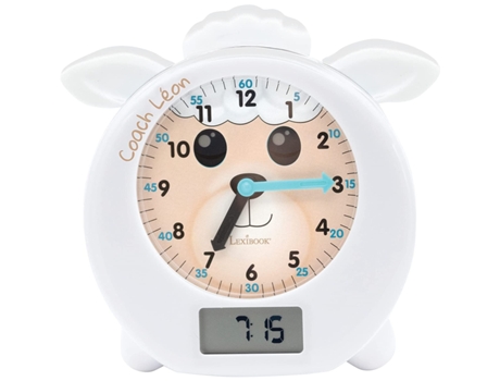 Reloj despertador brillante y con historia LEXIBOOK