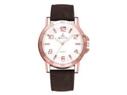 Relógio De Quartzo Masculino Com Pulseira De Couro Pu, Estilo Casual E De Negócios