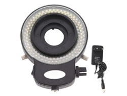 Luz Led Ajustable De 144 Led Para Microscopio Industrial, Anillo Con Cubierta Negra