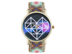 Reloj De Pulsera Unisex Con Correa De Alambre Tejido, Estilo Moderno, Movimiento De Cuarzo, Zhoulianfa