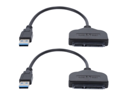 2 Adaptadores Usb 3.0 A Sata Para Discos Duros De 2,5 Pulgadas, Compatibles Con Uasp Y Windows Xp De 32/64 Bits.