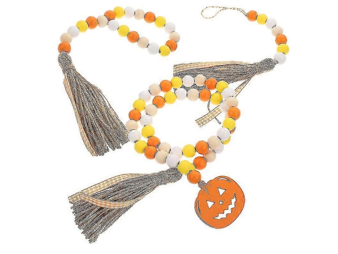 Cuentas de madera para decoración de Halloween. Ly Ebike
