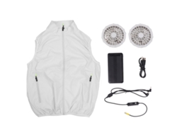 Chaleco Refrigerante Sin Mangas Con Ventilador, Ropa De Verano Con Aire Acondicionado Y Batería Para Trabajadores Al Aire Libre, Talla Xl