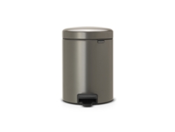 Cubo de Basura BRABANTIA Newicon ( 5 l - Plateado)