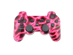 Controlador Inalámbrico Para Juegos Ps3 Mando Bluetooth 6 Ejes Vibración Rojo