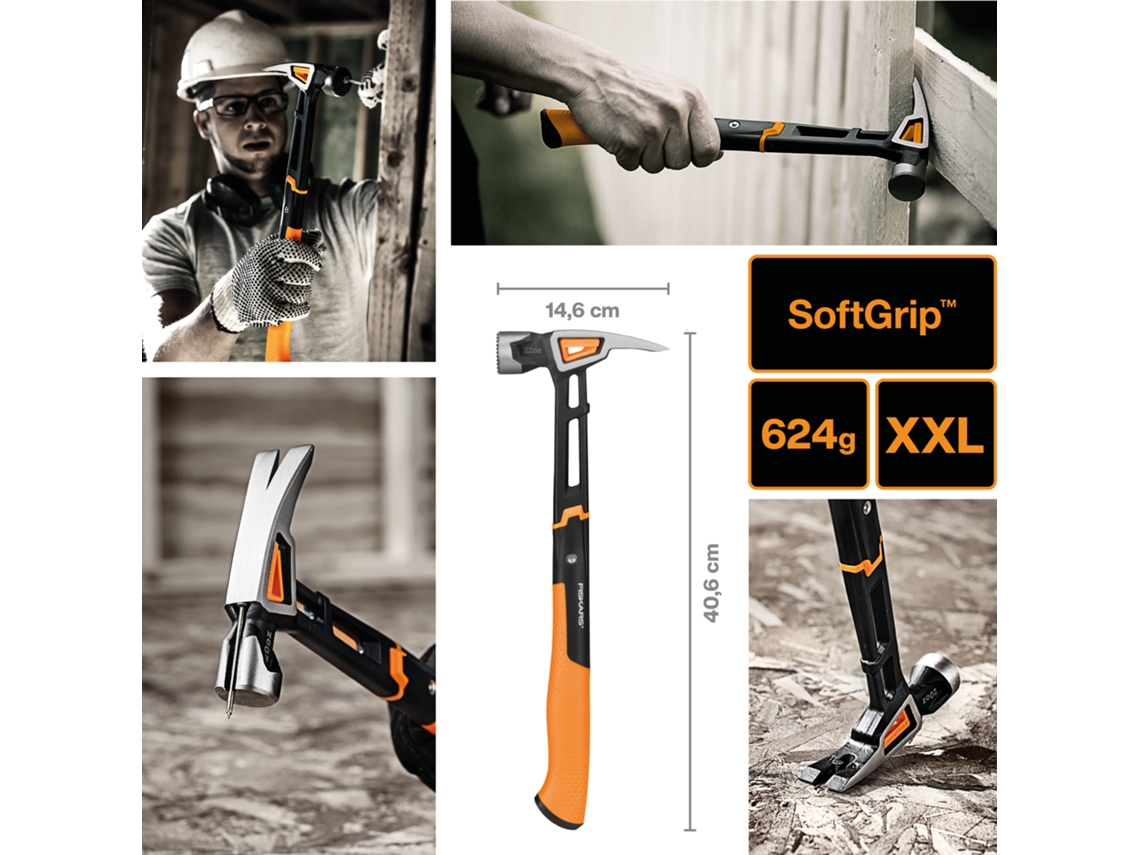 Martillo de Encofrador Isocoretm Xxl 1020Gr  FISKARS