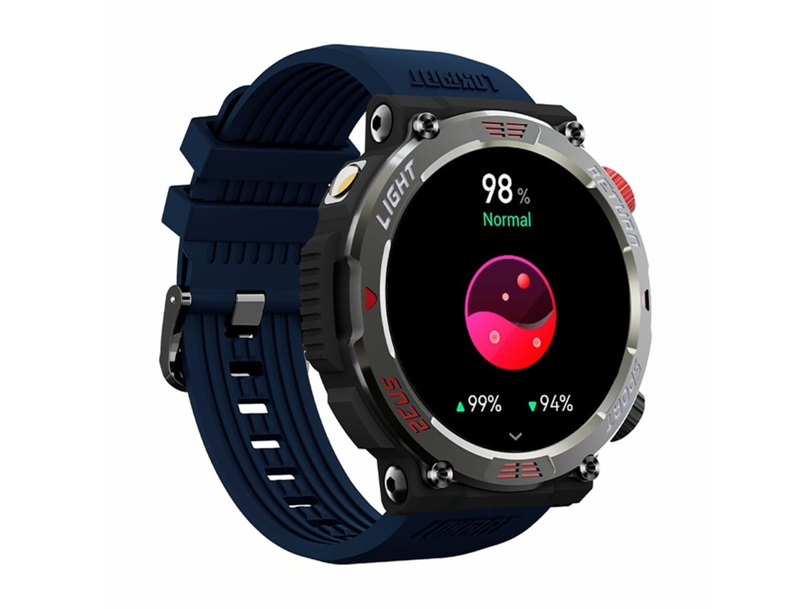 Relógio Inteligente Lokmat Zeus 5 Pro Bluetooth Monitor Saúde Fitness Resistente À Água Azul Marinho