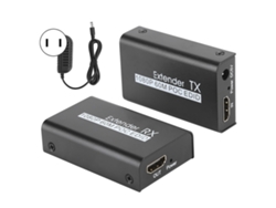 Extensor Hdmi 60m Transmissor Com Cabo Poc Edid Learning Resolução 1080p Para Tv Projetor Monitor