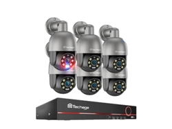 Sistema de cámara de seguridad IP POE de 8 canales, detección humana inteligente, audio bidireccional, 1T, NVR de 8 canales, 6 cámaras de 5 MP OEM