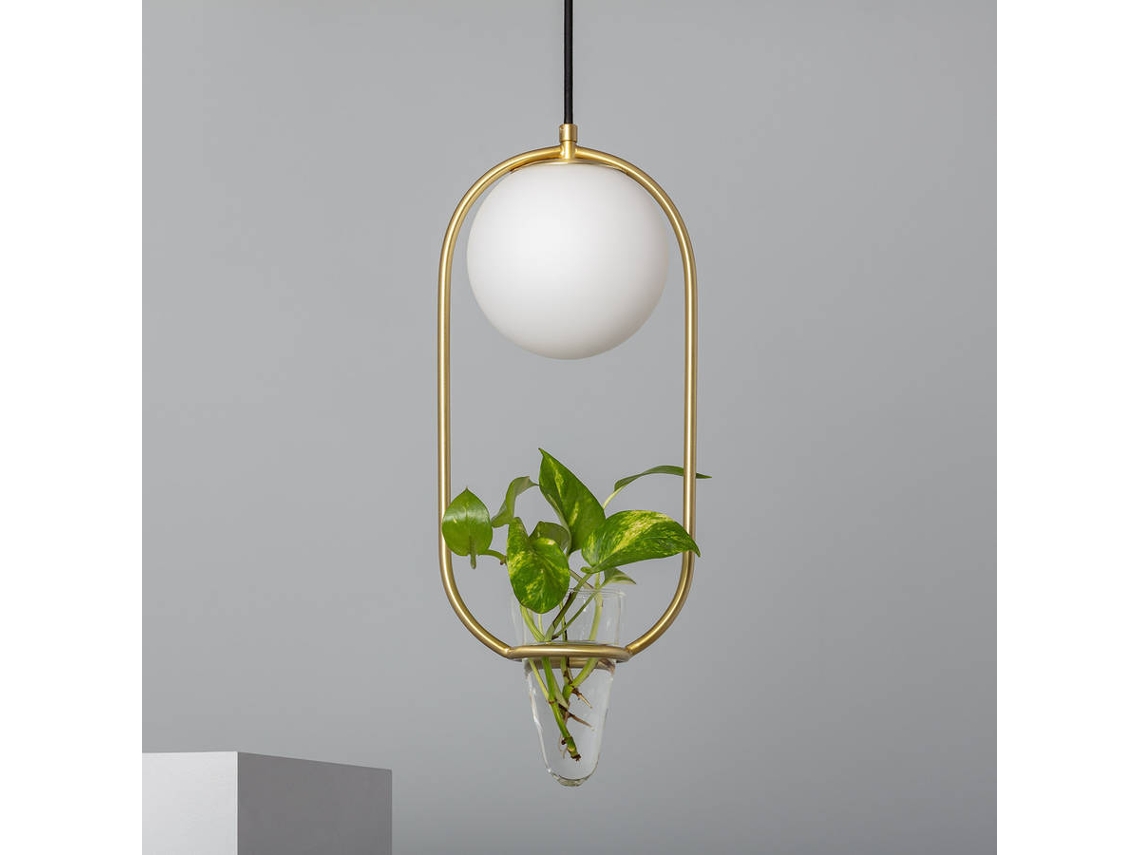 Lámpara de Suspensión LEDKIA Moonlight (Dorado - E27 - 40 W)
