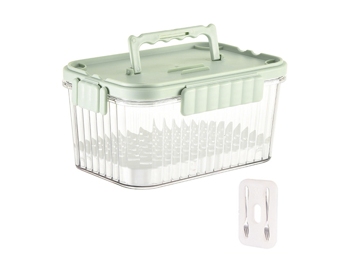 Recipiente Hermético De 1500 Ml Para Almacenar Alimentos, Frutas Y Verduras Para Bebés, Ideal Para Acampar Al Aire Libre Y Para El Hogar.