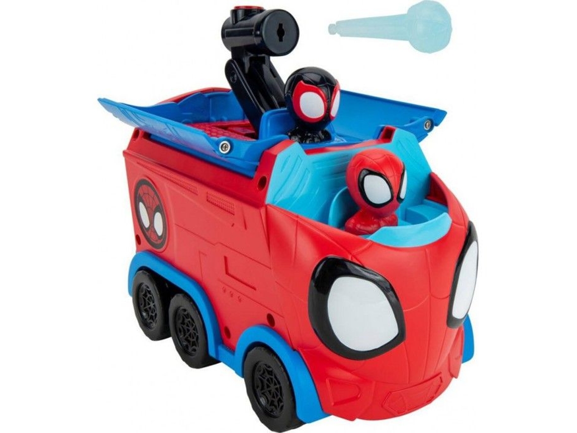 Figura de transportador giratorio de telarañas de Marvel SNF multicolor para niños de 3 años en adelante en interiores