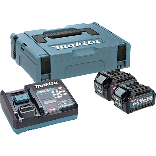 Kit 2 Baterías 40V 2.5Ah C/Cargador y Maleta Makpac 1 MAKITA 191J81-6