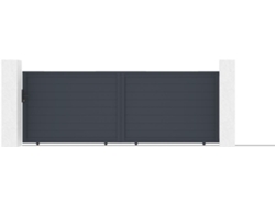 Puerta corredera de aluminio soldado EIGER 4m H.140cm