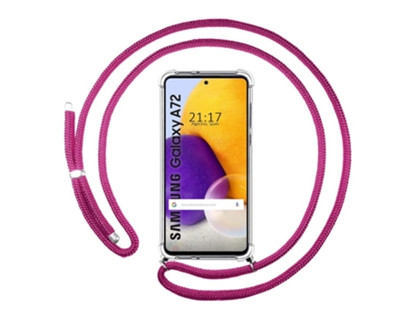 Carcasa Samsung Galaxy A72 TUMUNDOSMARTPHONE Colgante Rosa