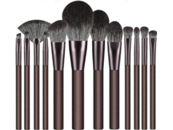 Juego de 12 brochas de maquillaje Rosewell Foundation con cerdas sintéticas de primera calidad