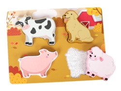 Tablero de rompecabezas educativo de animales de granja Slowmoose