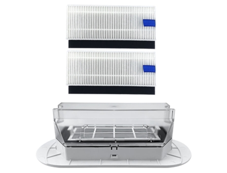 Caja de polvo para aspiradora, filtro Hepa para Robot aspirador 360 S6, repuestos de repuesto, contenedor de polvo (blanco)