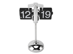 Reloj De Página Automática Con Varilla Telescópica Diseño Antiguo Mecánico Portátil Para Hogar Escuela Hotel Hoja Negra