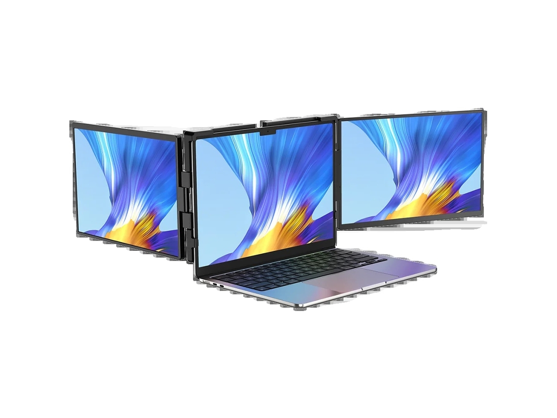 Extensor de triple monitor, resolución 2K, diseño desmontable, triple pantalla 2K, enchufe OEM europeo