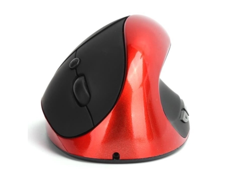 HURRISE Ratón óptico vertical de tercera generación Ratón óptico vertical con cable Computadora para diestros Computadora Púrpura Rojo