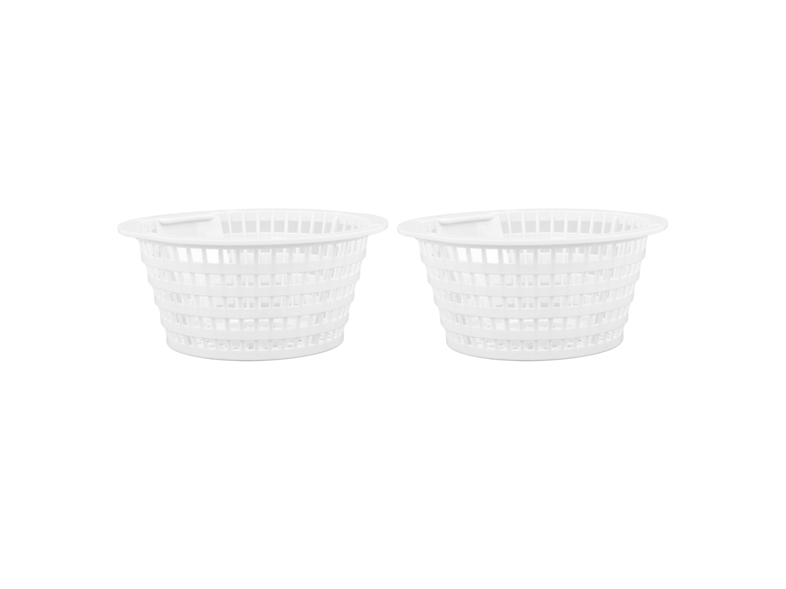 2 Cestas Para Skimmer De Piscina 8928, Plástico Resistente Para Piscinas Enterradas/spas, 15,7 X 15 X 7 Cm.