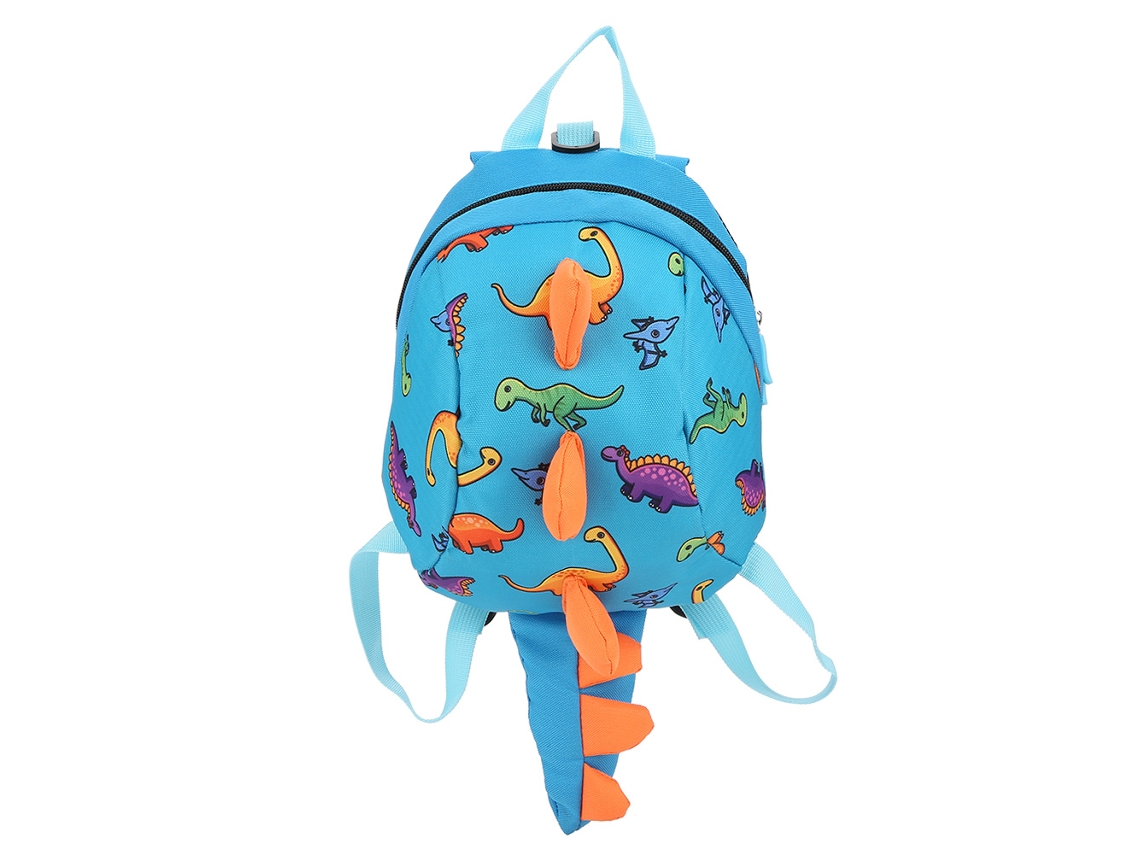 Mochila De Dinosaurio Para Niños Y Niñas, Preescolar, Bolso De Dibujos Animados, Azul