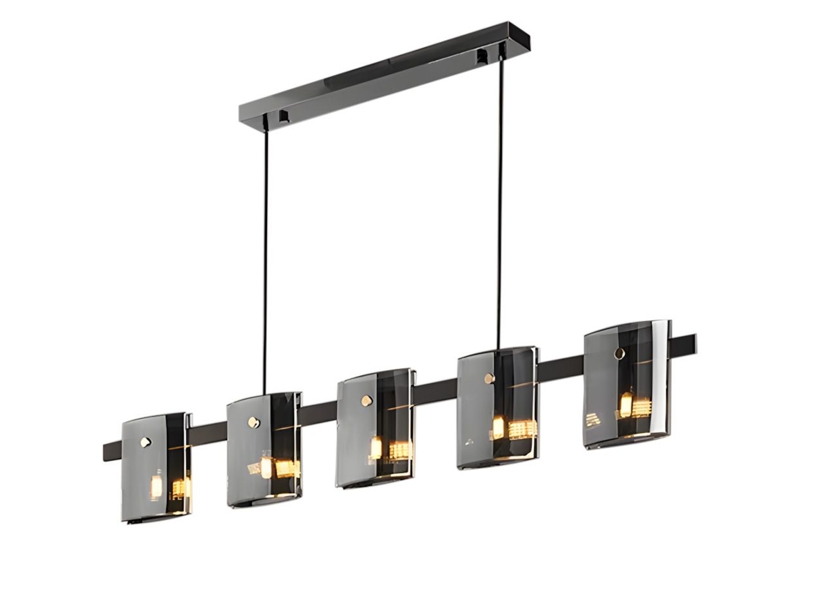 Lámpara de techo colgante gris Toolight App1706 de 5 cp