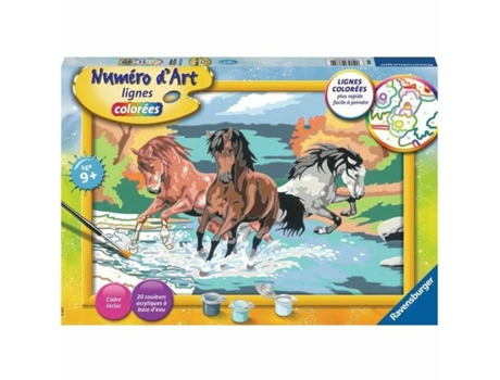 Juego Creativo RAVENSBURGER Dibujos para pintar Horde of Horses (Edad Mínima Recomendada: 9 años)
