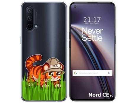 Carcasa OnePlus Nord CE 5G TUMUNDOSMARTPHONE Dibujos Transparente Multicolor